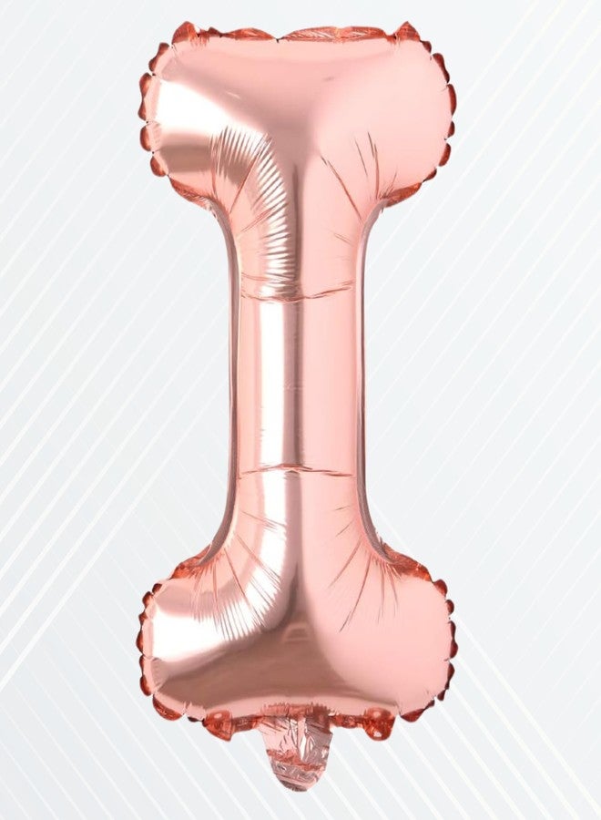 Flyloons Rose Gold Alphabet Letter Foil Balloons for Name I Birthday Decoration Items, Anniversary, Baby Shower, Bachelorette, Wedding, Farewell Create Your Own Customized Phrase - Image 1